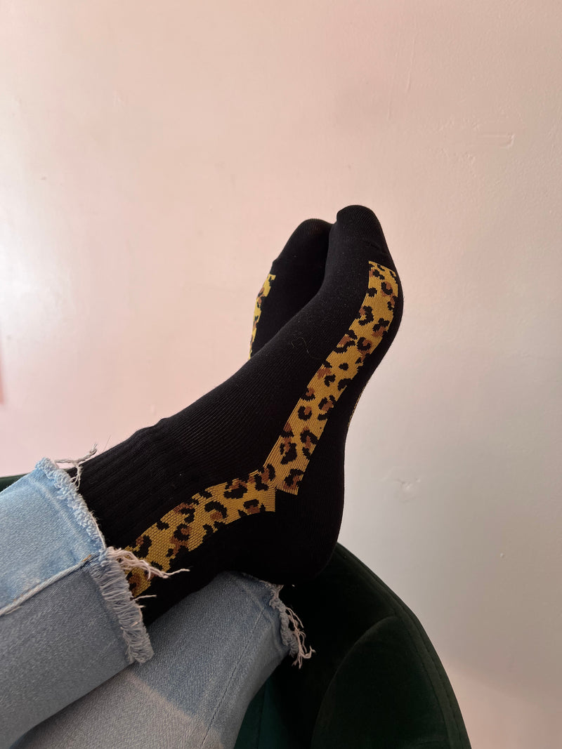 Cheeky Cheetah Stripe Socks